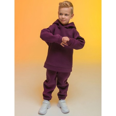 Baby trousers, height 104 cm, burgundy color-1