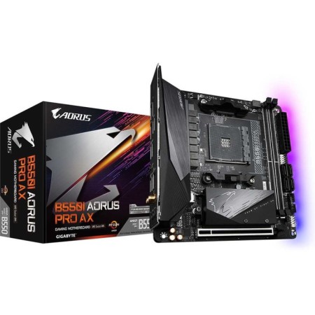 Motherboard Gigabyte B550i Aorus Pro AX SOC-am4 AMD B550 2XDDR4 Mini -itx AC`97 8ch (7.1 10044-4