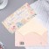 Envenue for money "On the wedding day!" embossing, flowers, white background, 17x8 cm