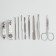 The manicure set "Lucy", 10 objects, leatherette-chehol, brown color