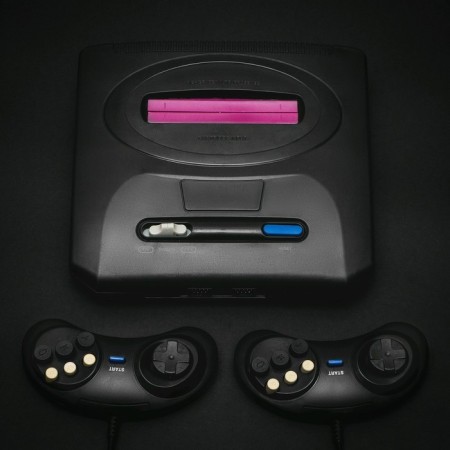 Game console Luazon Game-2, 16 bits, included two joysticks, 70 games, black-1