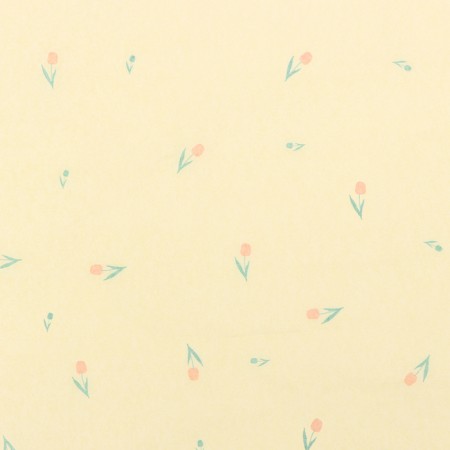 Package Paper with silence, "flowers", yellow, 50 cm x 70 cm 17 grams-2