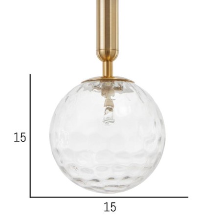 Lamp Bayerlux 34851/1 G9 40W gold 15x15x35-135 cm-4