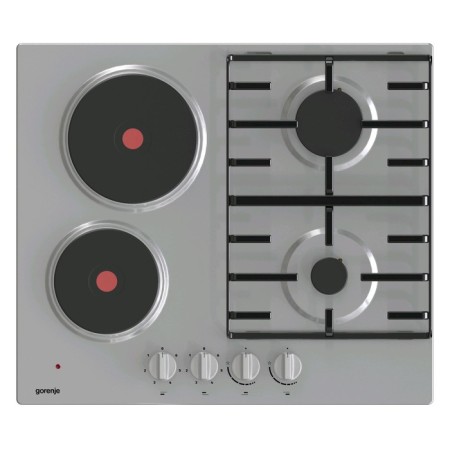 Gorenje GE690X hob, combined, 4 burners, 60 cm, silver