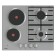 Gorenje GE690X hob, combined, 4 burners, 60 cm, silver
