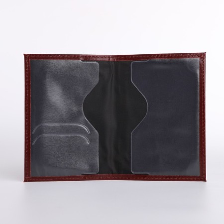 Cover for passport, burgundy color-4