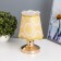 Aromarrier touchscap "Adele" G4 35W gold 16.5x16.5x25 cm Risalux