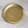 Summary "plate 76" metal per candle, 7.6x7.6 cm, golden