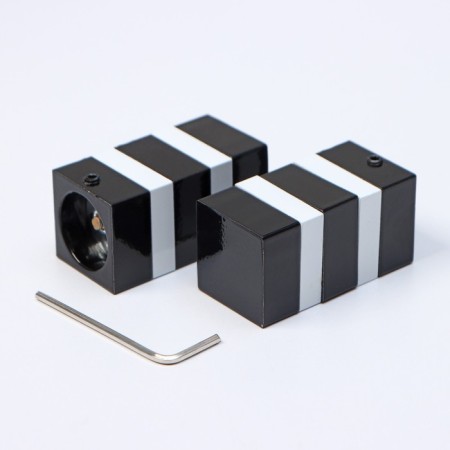 Tip on the cornice d = 19 mm "Crocus", the color is black-2