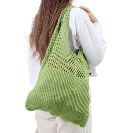 ALOSKA 38 x 62 cm, handle 22 cm, cell 0.5 cm, green-2