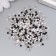 Glass beads 11/0 "Matte. Melange Black and White" 10 g