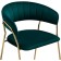 CHARTAL SHAMELIA 1 metal/velor, gold/green 60x52x79 cm