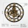 Wall clock, series: loft, discrete move, D-58 cm