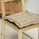 Pillow on the chair "Ibiza", size 40x40 cm, color beige-brown