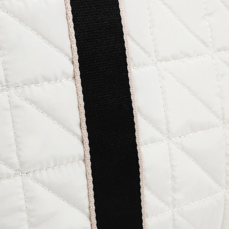 Zipper bag with lightning, white color-3