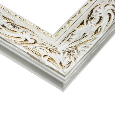 Frame for paintings (mirrors) 60 x 120 x 4 cm, tree "Versailles", white-gold-2
