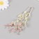 Artificial plant for creativity "Ficus leaves" set 6 pcs burgundy tips 12 cm