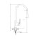Kitchen mixer Rush Fiji Fi1835-23, one-leaf, chrome