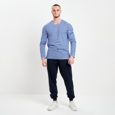 Male long -longed, white color/strip, size 50