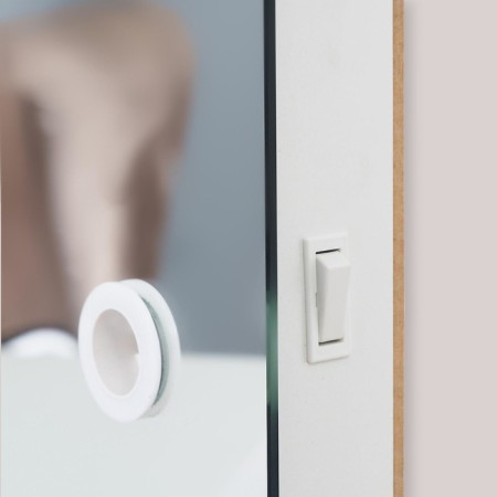 Mirror, make -up, wall, 13 light bulbs, 90x70 cm-3