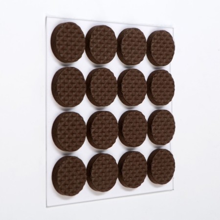 Furniture round tundra, d = 18 mm, 32 pcs., Polymer, brown color-4