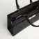 Women's bag with lightning, textura, average size, black color