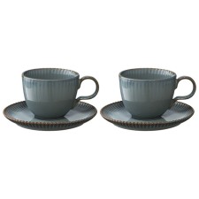 Tkano Kitchen Spirit tea couples set, 275 ml, 2 pcs, dark gray color