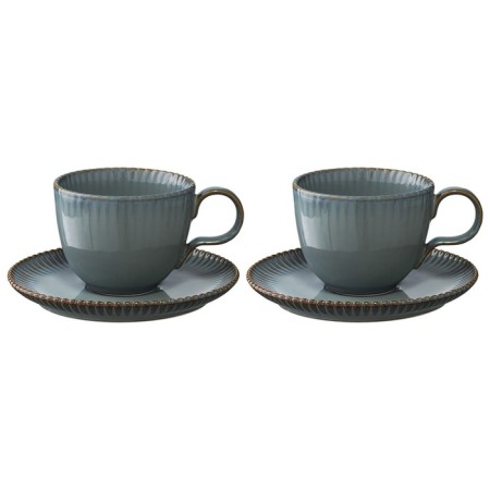 Tkano Kitchen Spirit tea couples set, 275 ml, 2 pcs, dark gray color