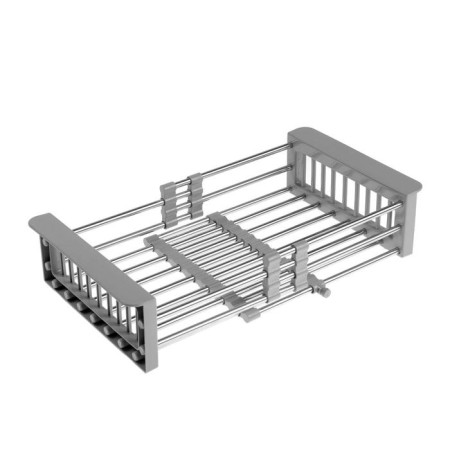 Moika Fabia Profi, 60x50 cm, cut, s = 3.0 and 0.8 mm, siphon with overflow + basket-5