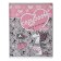 Notebook of 48 sheets in the “Girl and Unicorn” cage, covered cardboard, matte lamination Soft Touch, mix