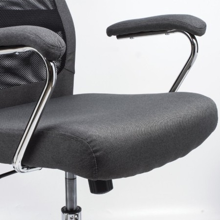 Office armchair Brabix "Flight ex-540", chrome, fabric, mesh, gray-7