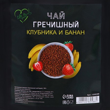 Buckwheat life is good with banana, 100 g-2