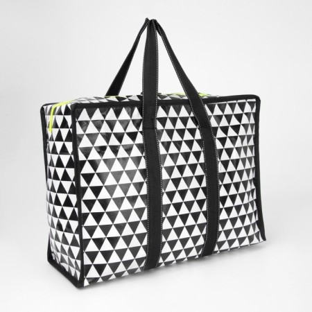 Household bag with lightning, 19 liters, black/white color