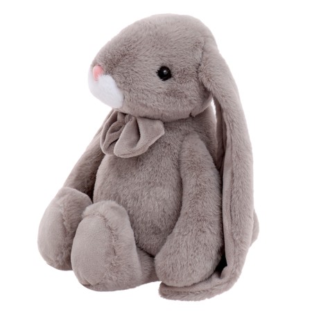 Soft toy "Bunny Zak", gray color, 28 cm-1