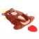 Suspension with a “Bear” teething, rustles, rattles, brown