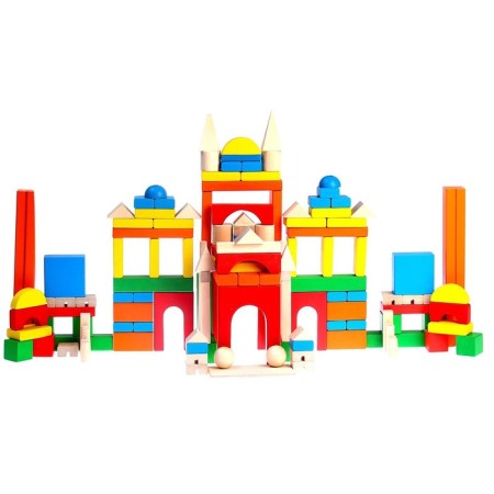Wooden designer "Colorful castle"-3