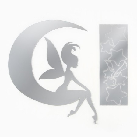 Wall mirror "Fairy", 10 elements, per 4 x 4 cm to 32 x 30 cm-1