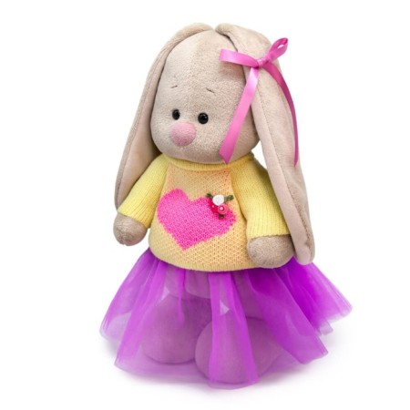 Soft toy "Bunny mi in a sweater with a heart", 25 cm-1