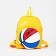 Baby backpack on lightning, 3 outer pockets, yellow color