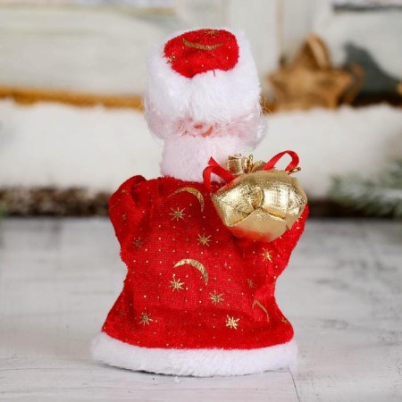 Santa Claus "Red fur coat, with a bell" moves, 17.5 cm-2
