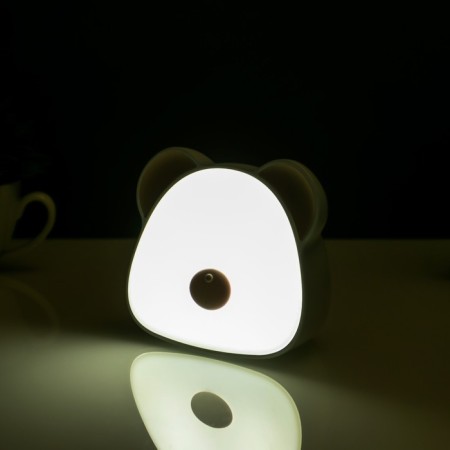 Night S soat "Bear" LED 1W 3000-6000K USB AKB White-beige 6x11x10 cm Risalux-3