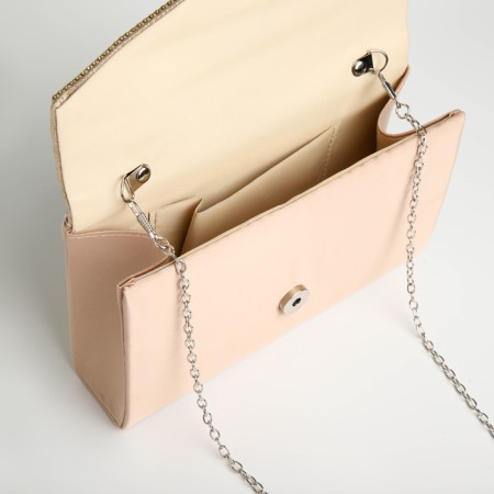 Female bag on a magnet, beige color-4