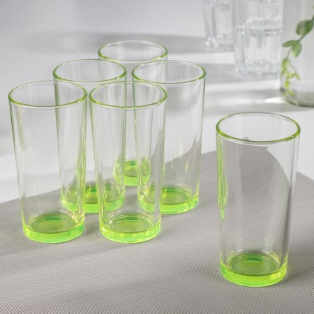 A set of glasses "Jam", 230 ml, 6 pcs, color mix-4