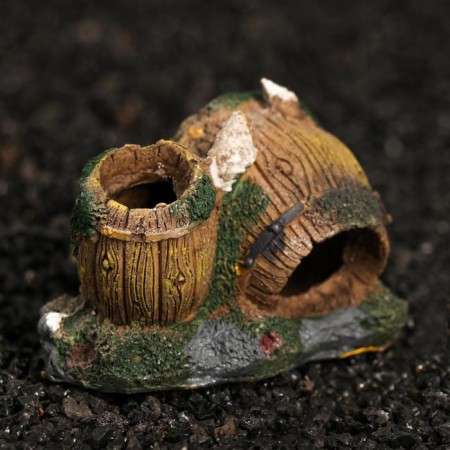 Decor for the Aquarium "Barrels", 7.5 x 5.5 x 5 cm