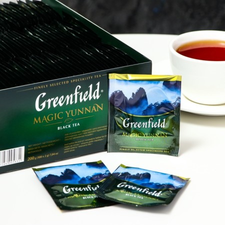 Tea Greenfield Medzhik Yunnan (2GX100P) Packed black.-2