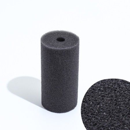 Round sponge No. 2, finely porous, 6 x 6 x 12 cm, gray