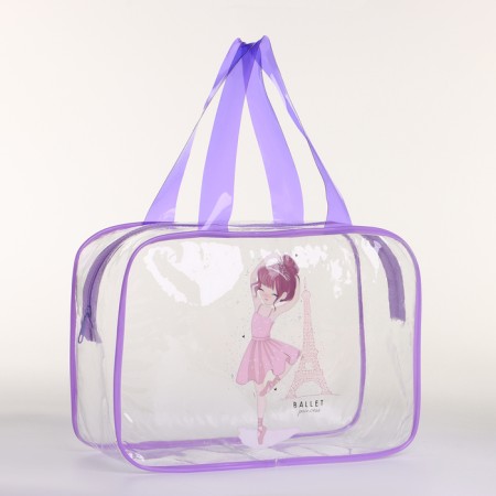 Lightning cosmetic bag, lilac color