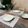PLAISMAT "CONTA", size 35x50 cm, beige-gray color