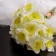 Artificial flowers "Narcissus Lux" Diam.Catka-5cm (6 pieces in a bunch) 30 cm, white-yellow