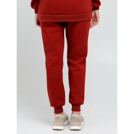 Women's pants with a company, size 54, burgundy color-6